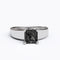 Solitaire Gold Engagement with 1ct Princess Cut Black Onyx - 01SG05O